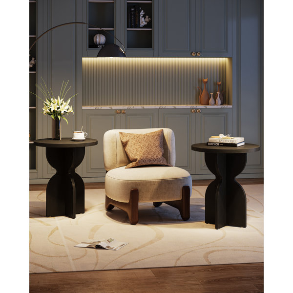 Wrought Studio Round End Tables Wayfair